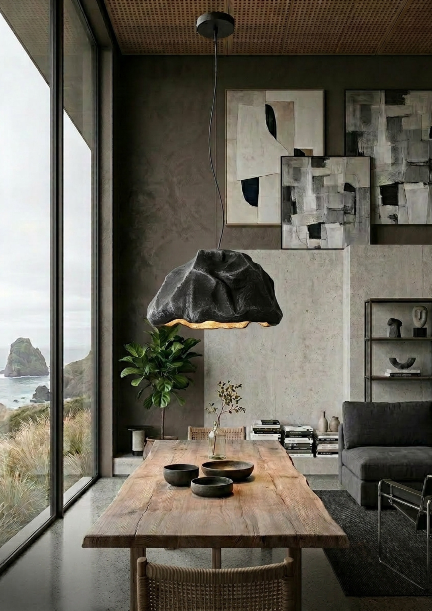 Volcan Rock Pendant Light