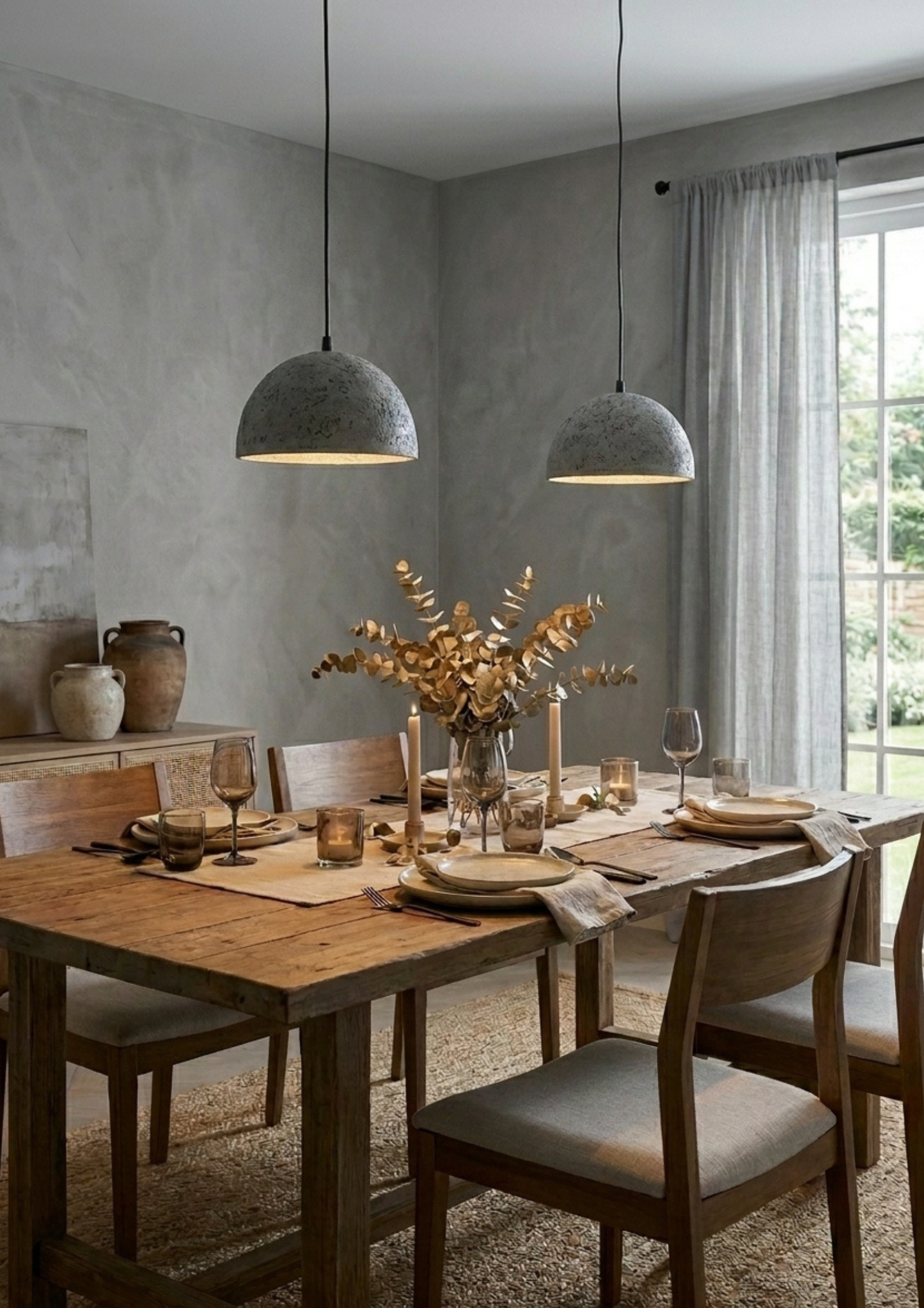Rose Dome Pendant Light